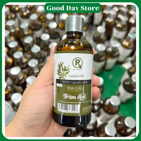 Tinh Dầu Tràm Huế Hồng Tâm Nguyên Chất 100ml - Giữ ấm, Đuổi Muỗi, Thơm Phòng Tự Nhiên Chất Lượng Cao