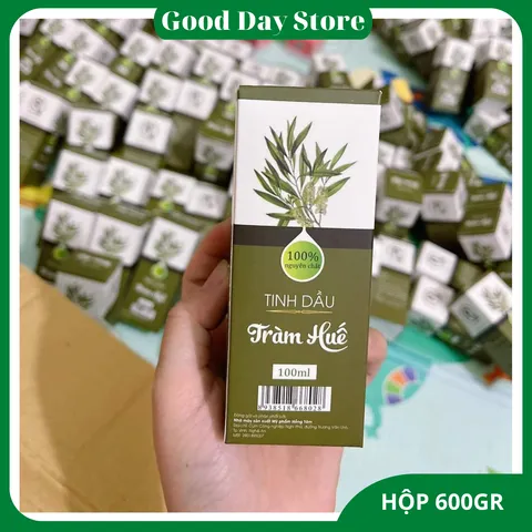 Tinh Dầu Tràm Huế Hồng Tâm Nguyên Chất 100ml - Giữ ấm, Đuổi Muỗi, Thơm Phòng Tự Nhiên Chất Lượng Cao