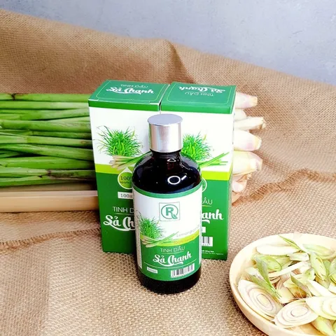 Tinh Dầu Sả Chanh Nguyên Chất Hồng Tâm - Tinh Dầu Đuổi Muỗi Thơm Phòng, Khử Mùi Tự Nhiên, Tinh Dầu Thiên Nhiên Việt Nam