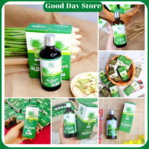 Tinh Dầu Sả Chanh Nguyên Chất Hồng Tâm - Tinh Dầu Đuổi Muỗi Thơm Phòng, Khử Mùi Tự Nhiên, Tinh Dầu Thiên Nhiên Việt Nam