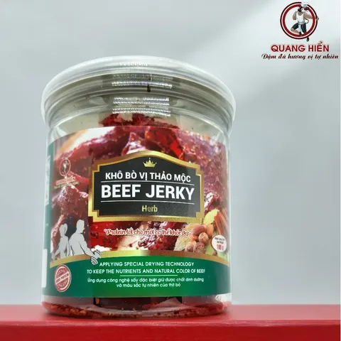 Khô Bò Thảo Mộc Quang Hiển 100gr - Mua 5 Tặng 1, Hương Vị Tự Nhiên, Snack Ngon, Thích Hợp Làm Quà Biếu