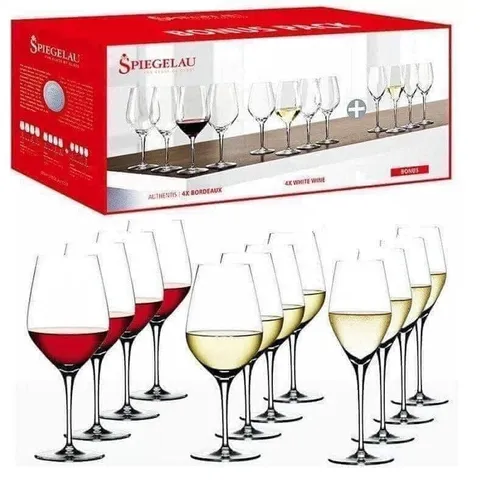 Bộ 12 Ly Cao Spiegelau 4400192 - Set Ly Uống Vang Đỏ, Vang Trắng, Champagne - Thiết Kế Tinh Tế, An Toàn Cho Sức Khỏe