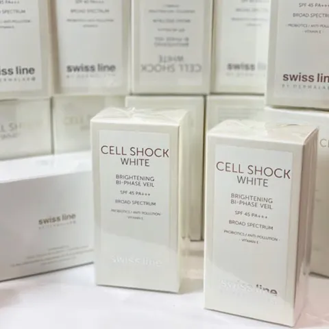 Sữa Chống Nắng Swissline Cell Shock Invisible Bi-Phase Veil SPF 50 PA++ 45ml - Dưỡng ẩm và bảo vệ da hiệu quả khỏi tia UV