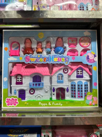 Đồ chơi nhà búp bê heo Peppa Sweet House - Đồ chơi phát triển sáng tạo và kỹ năng xã hội cho trẻ em - Quà tặng hoàn hảo cho fan Peppa Pig