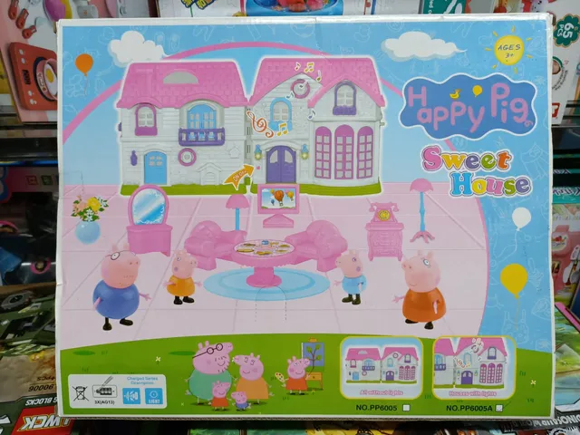Đồ chơi nhà búp bê heo Peppa Sweet House - Đồ chơi phát triển sáng tạo và kỹ năng xã hội cho trẻ em - Quà tặng hoàn hảo cho fan Peppa Pig