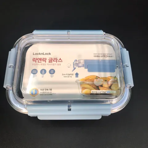 Hộp Thủy Tinh Chịu Nhiệt LocknLock Nắp Vòm Nhựa Tritan Trong Suốt, Khóa 4 Cạnh - LLG494-1.520ml