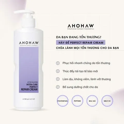 Kem Phục Hồi Da Treatment Ahohwa Inten - Giúp Da Khỏe Mạnh & Tươi Trẻ, Giãn Mao Mạch, Dưỡng Ẩm Sâu 80ml