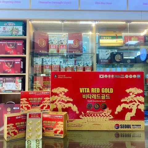 Tinh Dầu Thông Đỏ Vita Red Gold 120 Viên - Thực Phẩm Chức Năng Bảo Vệ Sức Khỏe Nhập Khẩu Hàn Quốc Chính Hãng