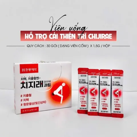 Viên Uống Hỗ Trợ Cải Thiện Trĩ Chijirae Hàn Quốc - Thực Phẩm Chức Năng Giảm Đau, Hỗ Trợ Trĩ Nội, Trĩ Ngoại 30 Gói
