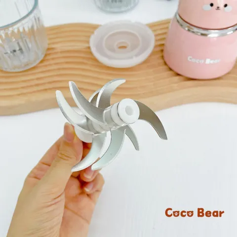 Máy Xay ăn Dặm Cocobear 8 Lưỡi Dao Bản Mimi Cối Thủy Tinh