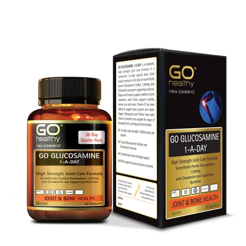 Viên Uống Bổ Xương Khớp GO GLUCOSAMINE 1-A-DAY 1500mg - Hỗ Trợ Khớp Khỏe Mạnh, Nhập Khẩu New Zealand, 30 Viên