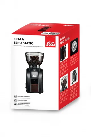 Máy xay cà phê Solis Scala Zero Static Thụy Sỹ - Thiết bị gia đình chất lượng cao, xay cafe tươi ngon với 24 chế độ xay khác nhau