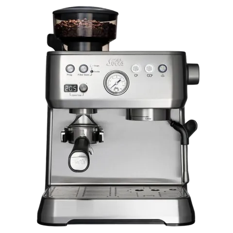 Máy Pha Cà Phê Solis Grind & Infuse Compact - Espresso Tích Hợp Máy Xay & Cần Đánh Sữa, Chất Lượng Cao, Tiết Kiệm Năng Lượng