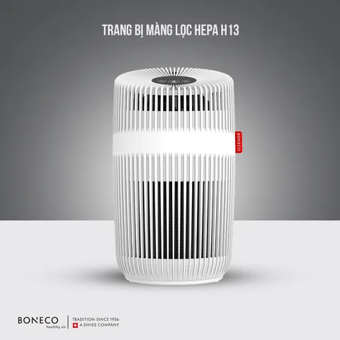 Máy Lọc Không Khí Boneco P230 - Thiết Kế Thụy Sĩ, Lọc 99% Bụi và Vi Khuẩn, Diện Tích Sử Dụng 34m2, An Toàn Cho Sức Khỏe
