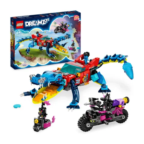 Đồ Chơi Xếp Hình Chính Hãng LEGO DREAMZzz Crocodile Car 71458 - 494 Chi Tiết