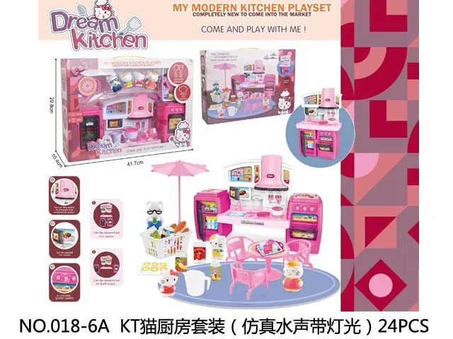 Đồ Chơi Nhà Bếp Hello Kitty - Bộ 4 Chú Mèo Có Đèn & Âm Thanh - Đồ Chơi Giúp Trẻ Phát Triển Kỹ Năng Nấu Ăn Creativeness