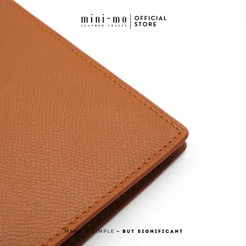 Bìa Da Hộ Chiếu MINI-MO Da Bò EPSOM Cao Cấp - Chống Thấm, Chống Xước, Sang Trọng, Tiện Lợi Cho Du Lịch