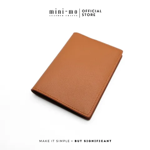 Bìa Da Hộ Chiếu MINI-MO Da Bò EPSOM Cao Cấp - Chống Thấm, Chống Xước, Sang Trọng, Tiện Lợi Cho Du Lịch