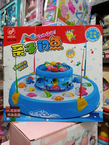 Đồ chơi câu cá 2 tầng chạy pin có đèn và nhạc - Đồ chơi trẻ em giải trí thú vị phát triển kỹ năng cho bé