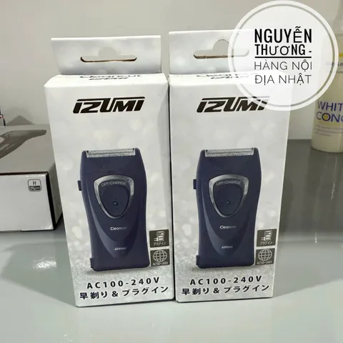 Máy cạo râu Izumi Nhật Bản - Thiết kế hiện đại, công nghệ tiên tiến, tiết kiệm năng lượng, dễ sử dụng và bảo quản, kết nối Bluetooth.