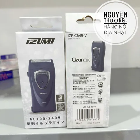 Máy cạo râu Izumi Nhật Bản - Thiết kế hiện đại, công nghệ tiên tiến, tiết kiệm năng lượng, dễ sử dụng và bảo quản, kết nối Bluetooth.