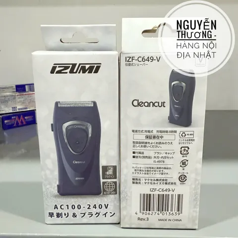 Máy cạo râu Izumi Nhật Bản - Thiết kế hiện đại, công nghệ tiên tiến, tiết kiệm năng lượng, dễ sử dụng và bảo quản, kết nối Bluetooth.