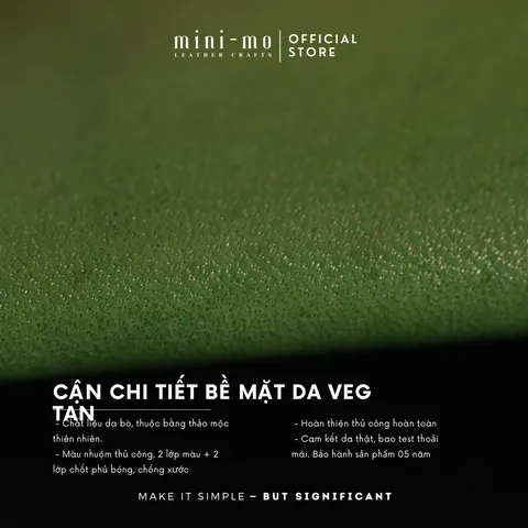 Sổ Tay Midori Classic A6 Bìa Da Thảo Mộc Nhuộm Màu Thủ Công - Mini-mo Leather Crafts - Quà Tặng Ý Nghĩa Cho Người Sáng Tạo