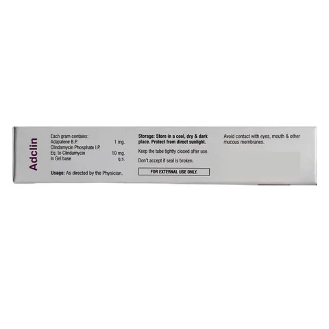 Gel Trị Mụn Adclin 15g - Ngăn Ngừa Mụn Trứng Cá, Kiểm Soát Dầu, Dưỡng Ẩm Cho Da Dầu, Mụn Viêm, Mụn Đầu Trắng