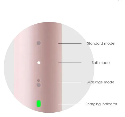 Bàn chải điện Xiaomi Pin jing So White Sonic - Bàn chải đánh răng thông minh màu hồng, tần số 31,000 lần/phút, thiết kế thời trang