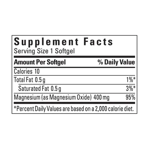 Viên uống bổ sung Magiê Nature Made 400mg 180 viên - Hỗ trợ sức khỏe xương, cơ và tim mạch, nhập khẩu Mỹ