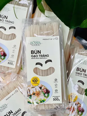 Bún Tươi Hữu Cơ Sấy Khô Hoa Sữa - Túi 500gr