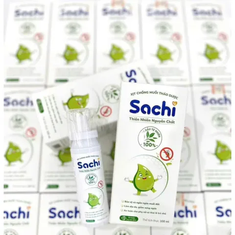 Xịt Chống Muỗi Cho Bé Sachi 100ml - An Toàn Cho Trẻ Từ 6 Tháng - Giảm Sưng Ngứa, Bảo Vệ Da Khỏi Muỗi Cắn