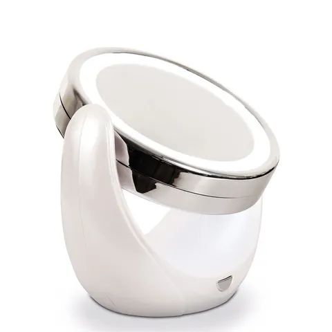 Gương trang điểm mini hai mặt 360 độ Rio MMLD - Gương ánh sáng, tiện lợi cho phái đẹp khi làm đẹp và du lịch.