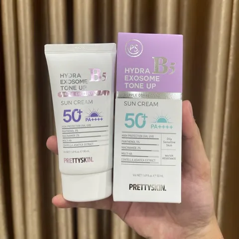 Kem Chống Nắng Phổ Rộng Prettyskin Hydra B5 Exosome Treatment 50ml - Bảo Vệ Da Khỏi Tia UV, Cung Cấp Độ Ẩm, Phù Hợp Với Mọi Loại Da