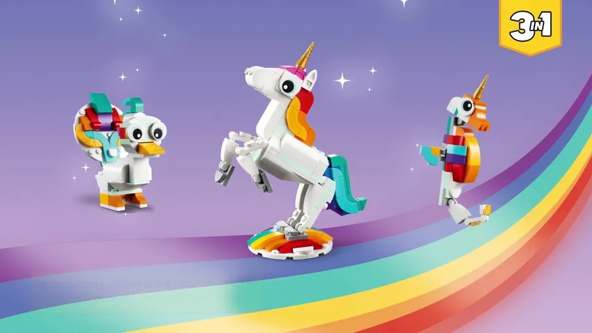 Đồ Chơi Xếp Hình Chính Hãng LEGO Creator Magical Unicorn 31140 - 145 Chi Tiết