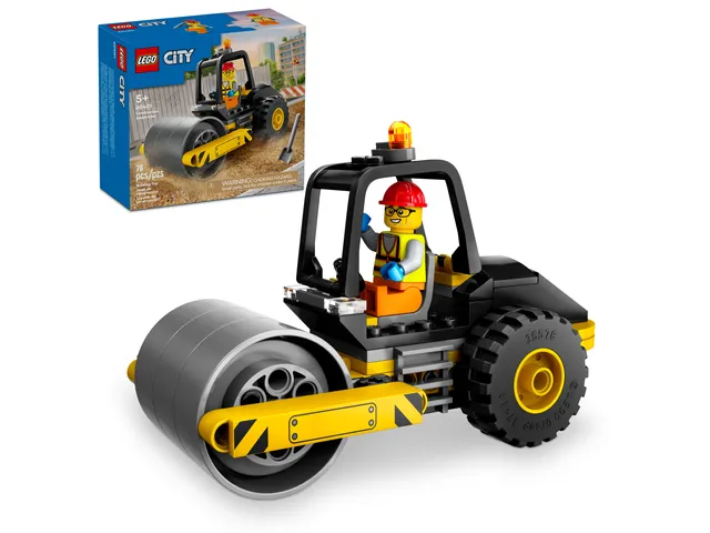 Đồ Chơi Xếp Hình Chính Hãng LEGO City Construction Steamroller 60401 - 78 Chi Tiết