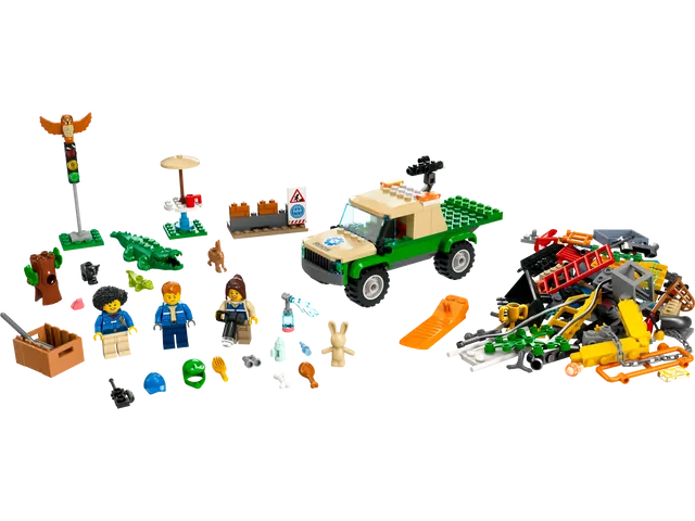 Bộ Đồ Chơi Xếp Hình LEGO City Wild Animal Rescue Missions 60353 - Giải Cứu Động Vật Hoang Dã cho Trẻ 6+