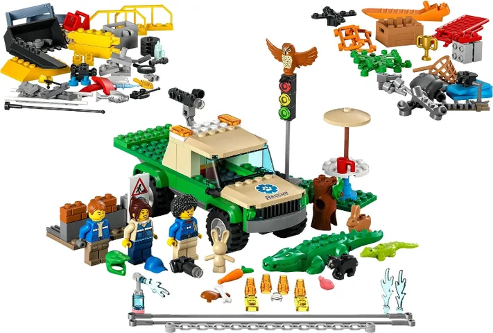 Bộ Đồ Chơi Xếp Hình LEGO City Wild Animal Rescue Missions 60353 - Giải Cứu Động Vật Hoang Dã cho Trẻ 6+