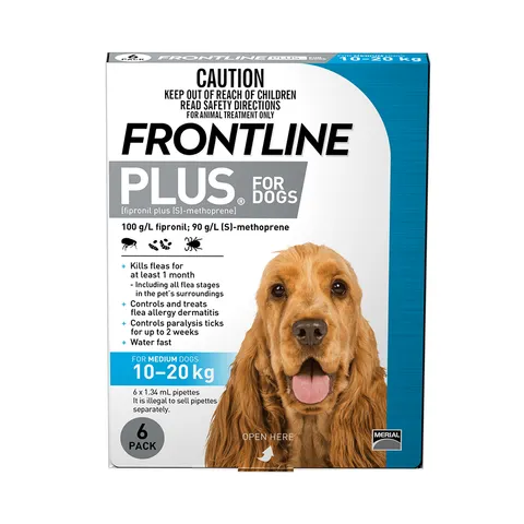 Frontline Plus - Thuốc nhỏ gáy ngừa ve rận và ghẻ cho chó mèo - Hiệu quả lên đến 3 tháng - 1 ống sử dụng tiện lợi
