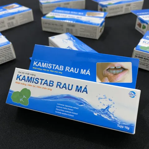 Kamistab rau má gel bôi hỗ trợ nhiệt miệng hiệu quả (hàng date mới)