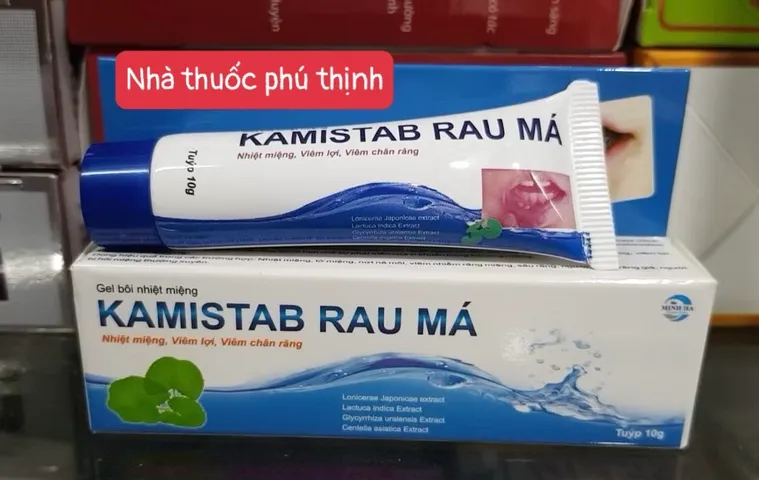 Kamistab rau má gel bôi hỗ trợ nhiệt miệng hiệu quả (hàng date mới)