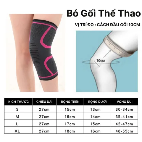 Bó Gối Thể Thao Bảo Vệ 3D - Chất Liệu Thoáng Khí Co Giãn, Đàn Hồi, Phù Hợp Bóng Chuyền, Bóng Đá, Tập Gym, Đạp Xe - Giảm Chấn Thương Khớp Gối
