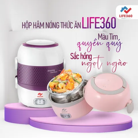 Hộp Cơm Cắm Điện 2 Tầng ArirangLife EL-ALS263 - Hâm Nóng Thức Ăn Bằng Hơi Nước, Chất Liệu Inox 304, Tiết Kiệm Điện Năng, Bảo Hành 1 Năm