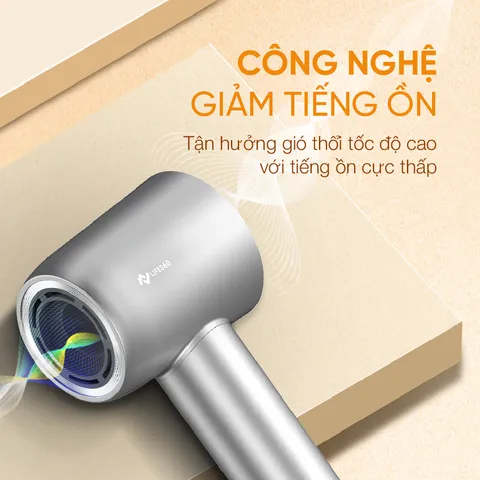 Máy Sấy Tóc Ion Âm Cao Cấp Life360 LF-MST23 - Sấy Nóng Lạnh, Giảm Tiếng Ồn, 12 Chế Độ, 1500W - Dưỡng Ẩm, Mềm Mượt Tóc