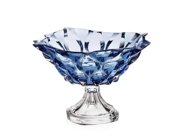 Chân Bồng Pha Lê Bohemia Samba 30cm - Đẹp Sang Trọng, Phù Hợp Đựng Mứt, Bánh, Hoa Quả, Quà Tặng Thân Thiện