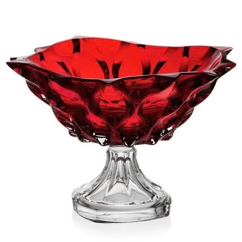 Chân Bồng Pha Lê Bohemia Samba 30cm - Đẹp Sang Trọng, Phù Hợp Đựng Mứt, Bánh, Hoa Quả, Quà Tặng Thân Thiện