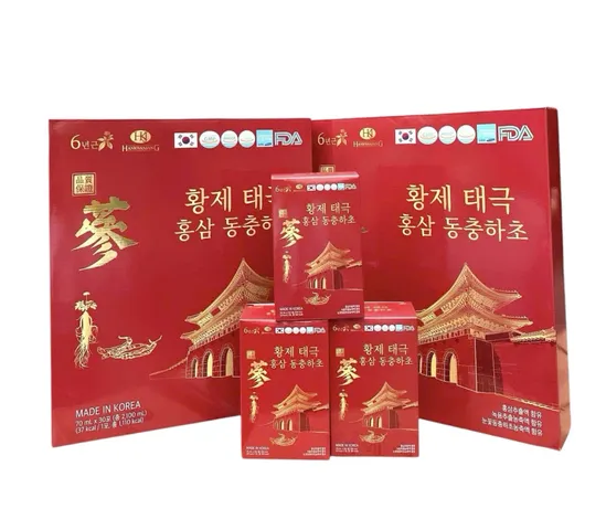 Nước Thiên Sâm Đông Trùng Hạ Thảo Hankwanjang Hàn Quốc - Giải Pháp Tăng Cường Sức Khỏe 30 Gói x 70ml