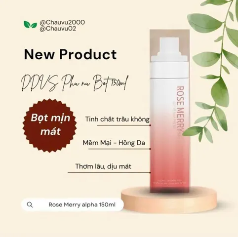 Dung Dịch Vệ Sinh Phụ Nữ Rose Merry Dạng Bọt Tuyết 150ml - Làm Sạch, Dưỡng Ẩm, Giảm Ngứa - An Toàn Cho Mọi Đối Tượng