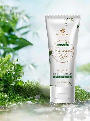 Sữa Rửa Mặt Trà Xanh Nghệ Nét Hoa 50g - Dưỡng Ẩm & Làm Sạch Da Thích Hợp Cho Da Khô, Chứa Thành Phần Tự Nhiên
