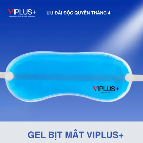 Bịt Mắt Gel VIPLUS+ Thiết Kế Dễ Thương - Hỗ Trợ Giảm Căng Thẳng, Nhức Mắt và Thâm Quầng, Lý Tưởng Cho Giấc Ngủ Ngon